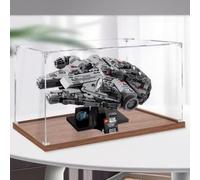 Scatola di visualizzazione in acrilico trasparente antipolvere, compatibile con lego 75375 Millennium Falcon, scatola di visualizzazione, scatola di immagazzinaggio, vetrina (solo scatola di