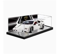 Scatola di visualizzazione in acrilico trasparente antipolvere, compatibile con modelli di auto da corsa lego 10337, scatola di conservazione, vetrina (solo scatola di visualizzazione) (sfondo nero a