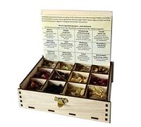 Scatola d'incenso scatola regalo con 12 tipi di miscele d'incenso, 14 x 10 x 4 cm incenso per l'anima, 14 x 10 x 4 cm