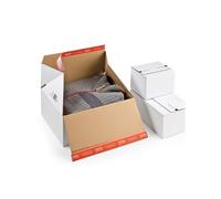 Scatola e-commerce - per spedizioni - 30,6 x 18,6 x 12,7 cm - cartone - bianco -