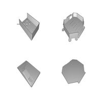 Scatola e Copertura per FPV49 V4 Ala Delta FPV Drone Parti Stampate 3D