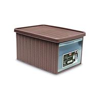 Scatola box armadio contenitore multiuso organizer TORTORA apertura frontale tra