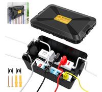 Scatola Elettrica Da Esterno,IP54,Organizzatore Cavi 7 Uscite Per Cavi,Scatola Derivazione Stagna,Possibilità Di Fissaggio A Parete,Scatola Elettrica Resistente Alle Intemperie Per Prolunghe