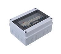 Scatola Elettrica da Esterno IP65, Quadro Elettrico Esterno con 5 Vie Interruttore Dell'aria 2x6A+1x10A+1x20A+1x32A, Impermeabile Quadro Elettrico 63A per Ambienti Umidi