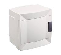 Scatola elettrica o scatola da incasso con coperchio e guida DIN bianca per Automatici 4 Moduli Telaio di Superficie Elettrico per Impianti Elettrici Telaio Elettrico da incasso