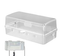 Scatola elettrica per esterni - Scatola di gestione dei cavi per riporre le prese multiple da esterno |. Custodia per presa di collegamento cavi con copertura per prolunga esterna per luci natalizie,