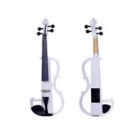 Scatola Elettrica Violino Violino Elettronico Elettroacustico In Legno Massello Che Suona Uno Strumento Musicale Ad Alte Prestazioni (Color : White)