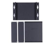 Scatola elettronica in lega di alluminio, custodia impermeabile nero opaco per circuiti fai-da-te, scatola da progetto ossidata sabbiata con guarnizioni per alloggiamento di amplif