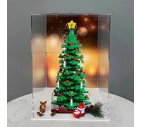 Scatola espositiva in acrilico, compatibile con Lego 40573, kit per albero di Natale, scatola regalo da collezione, organizer (solo scatola)