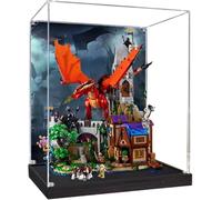Scatola Espositiva in Acrilico per 21348 Ideas Dungeons & Dragons: Die Sage vom Roten Drachen - Design Elegante, Vetrina Teca Acrylic Display Case Box Antipolvere, Protezione Professionale