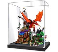 Scatola Espositiva in Acrilico per 21348 Ideas Dungeons & Dragons: Die Sage vom Roten Drachen - Design Elegante, Vetrina Teca Acrylic Display Case Box Antipolvere, Protezione Professionale