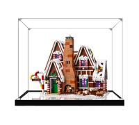 Scatola espositiva in acrilico per modello Lego 10267 Gingerbread House, scatola trasparente antipolvere, compatibile con modello Lego 10267 (modello non incluso) (base a specchio 2 mm)