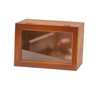 Scatola espositiva in legno, vetrina protettiva, versatile, vetrina per figure,