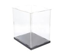 Scatola Espositiva per Modelli e Action Figure in Acrilico Trasparente | Cubo Spesso, Alta Trasparenza, Effetto Specchio Sul Fondo, per Collezionisti e Hobbyisti, Ufficio e Mensola
