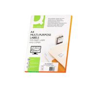 Scatola Etichette Adesive Q-Connect KF10657 105x48 mm 12 per Foglio A4