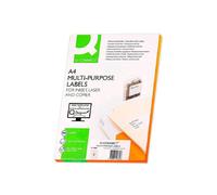 Scatola Etichette Autoadesive A4 Q-Connect KF10659 8 Etichette 105x74 mm