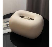 Scatola Fazzoletti Ceramica Stile Crema Accessorio Casa Resistente All'acqua