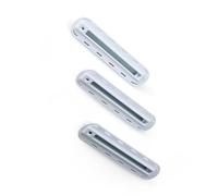 Scatola Fins, Set di Box per Pinne per la Tavola da Surf, con 3 Tappi per Pinne, 3 Viti a Pinna e 1 Tasto Pinna, Materiale in Nylon, Opzioni in Bianco/, Resistenza alla tenacità e all'impatto