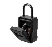 Scatola for archiviazione chiavi, organizer 4 cifre combinazione password sicurezza codice di protezione serratura casa cassetta di sicurezza for montaggio a parete(Noir)