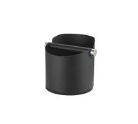 Scatola For Battere Il Caffè Secchio For Caffè Macinato Con Asta For Battere Secchio For Polvere Di Caffè In Acciaio Inossidabile Bidone For L'espresso(Black-S)