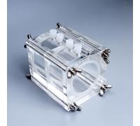 Scatola for celle a combustibile in acrilico - Cella elettrochimica personalizzabile for reazioni zinco-aria, alluminio-aria, metallo-aria e idrogeno(236ml: 118ml-118ml)