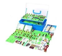 Scatola for esperimenti elettrici kit da laboratorio di elettromagnetismo | Set di attrezzature for la costruzione di circuiti for studenti STEM Strumento didattico for l'elettricità
