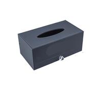 Scatola for fazzoletti in acrilico, for hotel e pensioni, soggiorno, semplice scatola rettangolare con logo stampabile.(Frosted gray)