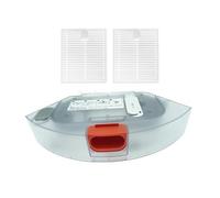 Scatola for la polvere del serbatoio dell'acqua originale 2 in 1 compatibile con Xiaomi Mijia E10 E12 B112 Robot aspirapolvere Pezzi di ricambio Accessori filtro Hepa(Color:3 pcs)