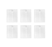 Scatola for la polvere del serbatoio dell'acqua originale 2 in 1 compatibile con Xiaomi Mijia E10 E12 B112 Robot aspirapolvere Pezzi di ricambio Accessori filtro Hepa(Color:6 pcs)