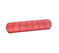 Scatola for medicinali portatile in plastica da 2 pezzi for uso domestico con sigillo antipolvere(Red)