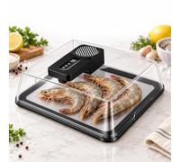 Scatola For Scongelamento Carne, Vassoio For Scongelamento Elettrico 4,2L | Ricarica USB, Batteria Da 2000 MAh, Timer, Coperchio Trasparente, Scongelamento Uniforme In 10 Minuti, Senza Acqua
