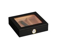 Scatola for sigari Humidor in legno di cedro con igrometro portatile, umidificatore digitale, da viaggio all'aperto per Conservazione(Color 4)