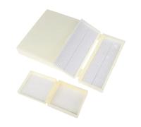 Scatola for vetrini da microscopio in plastica, 25/50/100 pezzi, custodia for la conservazione di fette biologiche for preparati(100pcs)
