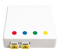 Scatola FTTH Indoor IP20 80x80 4 Porte SC/LC Duplex Giunzione Termoretraibile - OEM I-CASE FTTH7