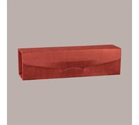 Scatola Gift Lusso Porta 1 Bottiglia Seta Bordeaux 340x90x90 mm 10 Pezzi