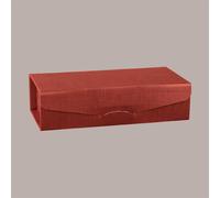 Scatola Gift Lusso Porta 2 Bottiglie Seta Bordeaux 340x180x90 mm 10 pezzi