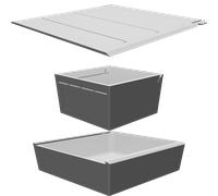 Scatola Giocatore per Cubitos Organizer Gioco da Tavolo Mezza Altezza Dadi