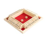 Scatola gioco di dadi, giochi di legno con matematica in legno, gioco di strategia per bambini, adulti, famiglia, aule, feste o pub, giochi da bar Il nostro gioco Shut Box è realizzato con materiali