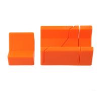 Scatola guida per sega circolare per la lavorazione del legno con scanalature angolari a 45 e 90 gradi, design compatto e portatile in plastica resistente garantisce un supporto stabile della lama