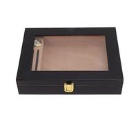Scatola Humidor for Sigari, Trasparente, Custodia Humidor for Sigari Scatola Humidor for Sigari Scatola Humidor for Sigari Con Igrometro Meccanico Scatola for Sigari Portatile for 20 Sigari Regali for