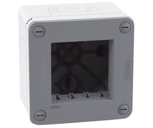 Scatola idrobox Bticino MatixGO 2 moduli IP40 grigia 28402G