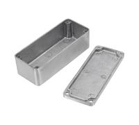 Scatola in alluminio effetto metallo elettrico strumento argento recinzione progetto box (1590DD (188 x 120 x 37 mm)