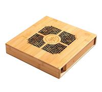 Scatola in bambù per torta di tè Puerh con cassetto, organizer per conservare e riporre il tè in Pu Erh per gli amanti del tè B-P-H-1 (1 cassetto)