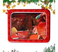 Scatola In Banda Stagnata - Regalo Di San Da 5,31 Pollici | Coperchio Trasparente In Lamiera Stagnata - Scatola Portaoggetti Multiuso | Ideale Per Biscotti, Biscotti, Gioielli E Bom