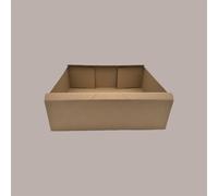 Scatola in Carta Avana Porta Torta Paste e Porta Oggetti 590x490x150mm 10 Pezzi