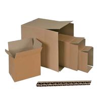 Scatola imballo in cartone Avana Onda Doppia 60x60x60 cm. (15 Pz)