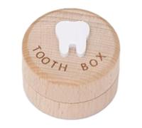 Scatola in legno per fatine dei denti da bambino, scatola per dentini da bambino, graziosa scatola in legno intagliato per denti da bambino, salva-denti per baby shower, compleanno, contenitore per