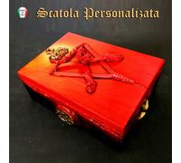 scatola in legno personalizzata per tarocchi oracoli di cartomanzia magia strega