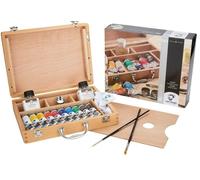 SCATOLA IN LEGNO VAN GOGH COLORI A OLIO | 10 x 40 ml + accessori