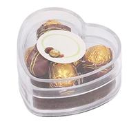 Scatola in miniatura a forma di cuore di cioccolato in scala 1:12, decorazione alimentare altamente simulata, per la decorazione della casa delle bambole e il modello di minichocolato